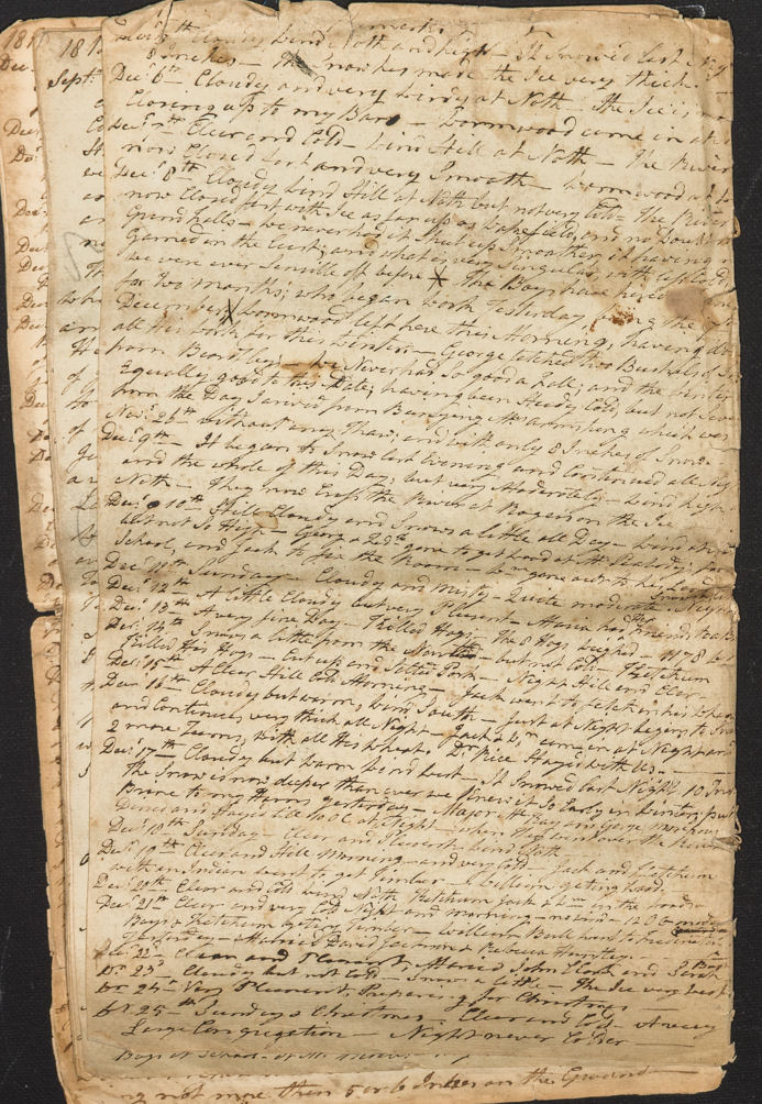 Diary of Rev Frederick Dibblee